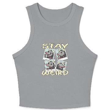 Discover Stay Weird Crop Tank Top