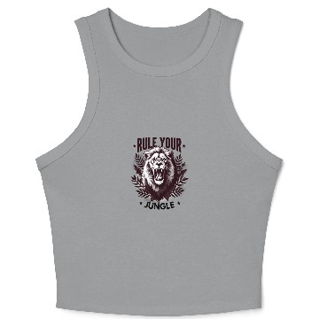 Discover Fierce Lion King Inspirational Design Crop Tank Top