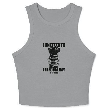 Discover JUNETEENTH blm black lives matter Crop Tank Top