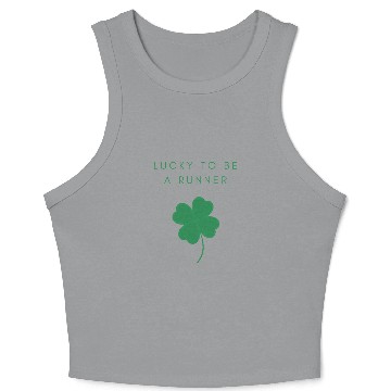 Discover St. Patrick's Day Running, Lucky Runner Gift Crop Tank Top