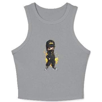 Discover Crown Zero - Royal Street King Crop Tank Top