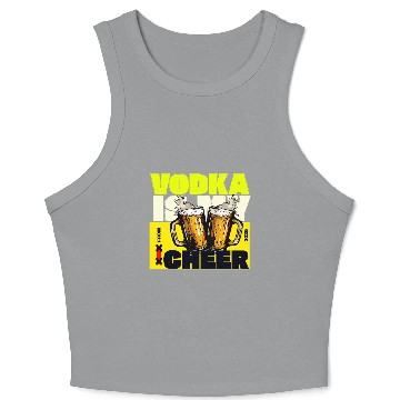 Discover v is for vodka valentines CHEERS XX Crop Tank Top