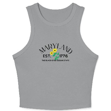 Discover Bright Sunflower Botanical Illustration Crop Tank Top