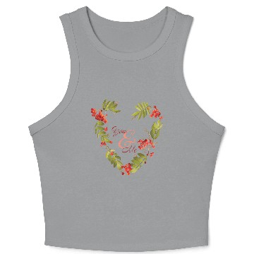 Discover Serene evergreen design for autumn lovers Crop Tank Top