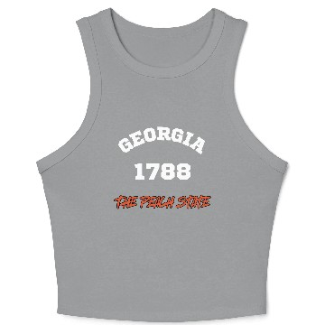 Discover SWEET AS A PEACH IN GEORGIA Crop Tank Top