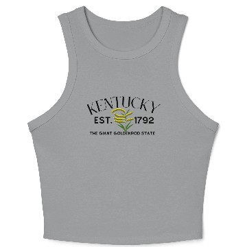 Discover Kentucky Giant Goldenrod State Crop Tank Top