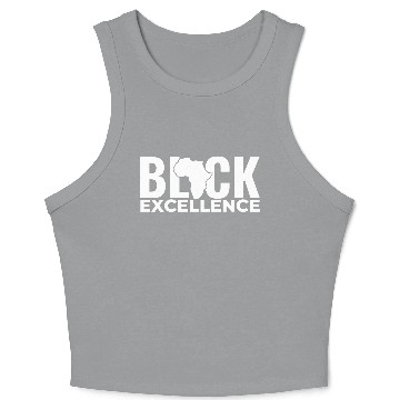 Discover Black Excellence Crop Tank Top