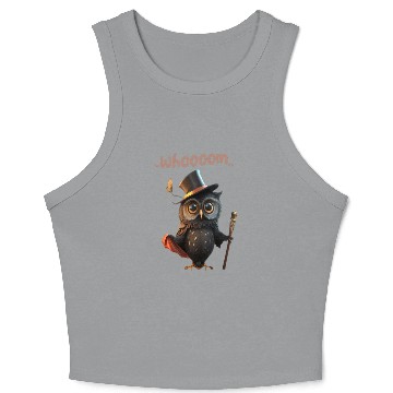 Discover Wizard Owl - Whoooom Magic Crop Tank Top