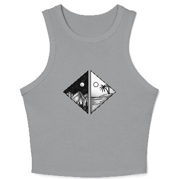 Discover Day and Night Crop Tank Top