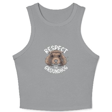 Discover Respect The Groundhog Crop Tank Top