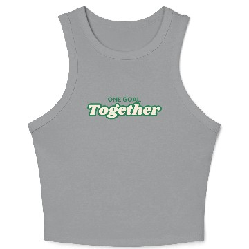 Discover one goal together team spirit Crop Tank Top