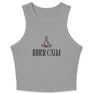 Discover Inner calm yoga Crop Tank Top