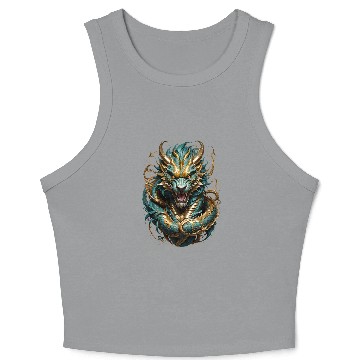 Discover The chinese Dragon Crop Tank Top