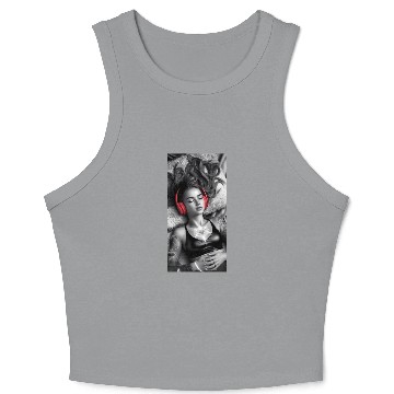 Discover Aural Nirvana Crop Tank Top
