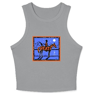 Discover Be Creative Crop Tank Top