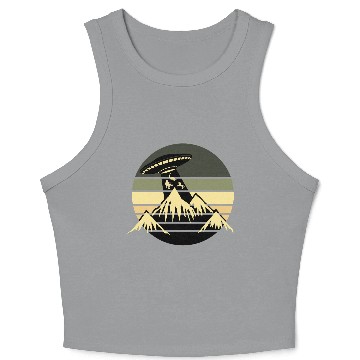 Discover UFO-Bigfoot Nessie Unicorn Crop Tank Top