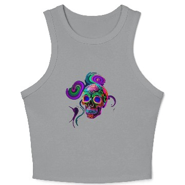 Discover ELECTRIC SUGAR SKULL Crop Tank Top