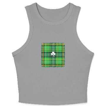 Discover Irish Plaid Shamrock – St. Patrick’s Day Crop Tank Top