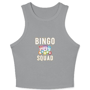 Discover Bingo Squad Bingo Card Player Gift Crop Tank Top