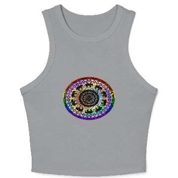 Discover The colorful elephant! Crop Tank Top