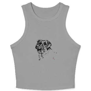 Discover pug dog Crop Tank Top