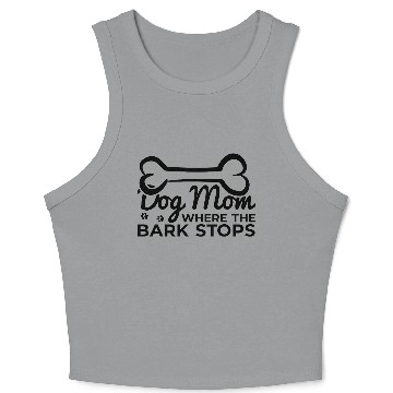 Discover Dog Mom Crop Tank Top