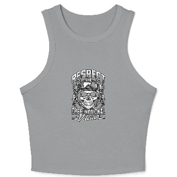 Discover Respect The Dysfunctional Veteran Crop Tank Top
