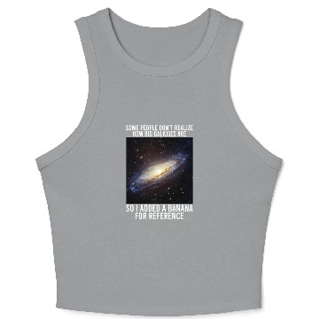 Discover Galaxy Meme Science Astrophysics Astrology Crop Tank Top