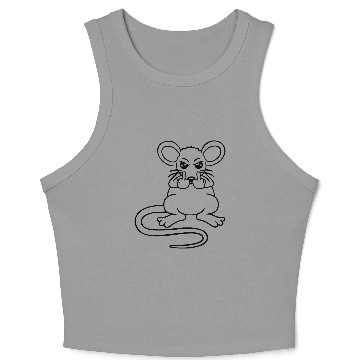 Discover Mouse Evil Boy Angry Frustrated Aggressive Naughty Crop Tank Top