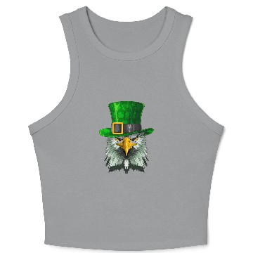 Discover Lucky Bald Eagle St. Patrick’s Day – Irish Pride Crop Tank Top