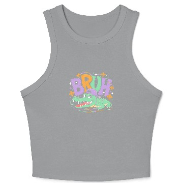 Discover Mardigator Alligator Bruh Mardi Gras Crop Tank Top