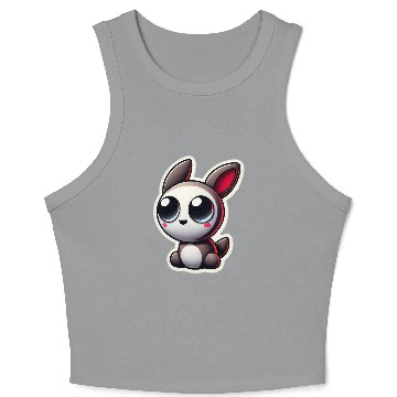 Discover cute puppy design for you Crop Tank Top