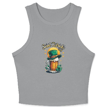 Discover St Patrick`s Day Beer Crop Tank Top
