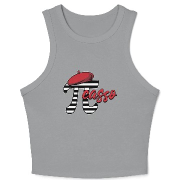 Discover PI-casso Funny Pi Day Crop Tank Top