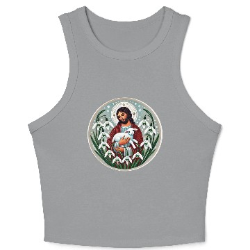 Discover Spring Jesus Christ Crop Tank Top