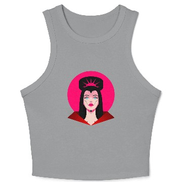 Discover Cyberpunk Princess – Futuristic Sci-Fi Royalty Crop Tank Top