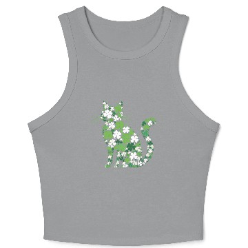 Discover Catrick's Day – Lucky Cat Celebration Crop Tank Top