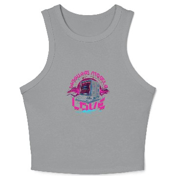 Discover Computer Linguist Language Models Love Me Crop Tank Top