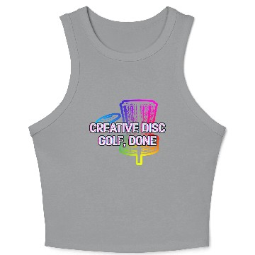 Discover Creative Disc Golf Done Motivational Quote Golfer Crop Tank Top