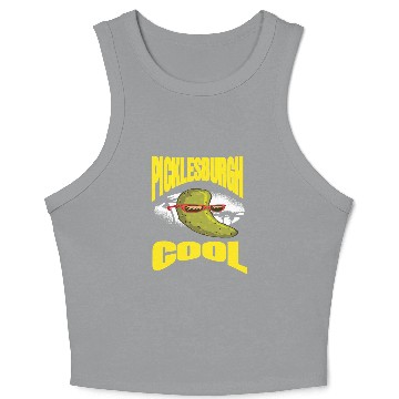 Discover Pittsburgh Humor Picklesburgh Cool Relaxing Pickle Crop Tank Top