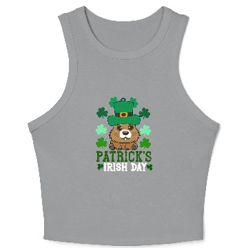 Discover Patrick's day , irish day , capybara Crop Tank Top