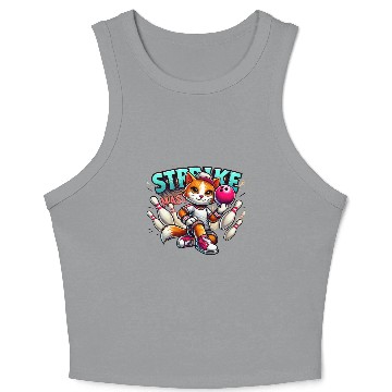 Discover The Ultimate Bowling Cat Champion Crop Tank Top