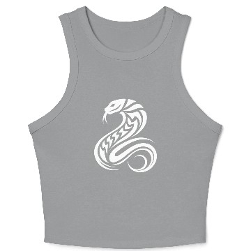 Discover T Tattoo Style Dangerous Snake Crop Tank Top