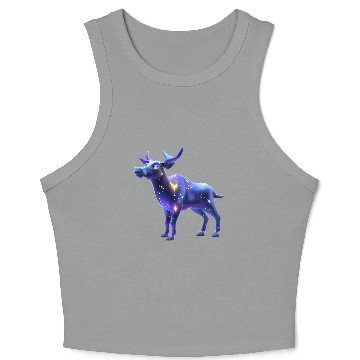 Discover Galaxy Moose Crop Tank Top