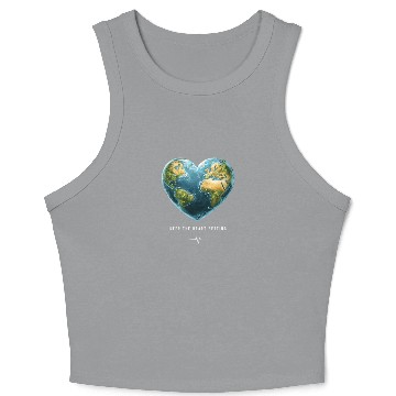 Discover Keep the Heart Beating Environment Earth Day Heart Crop Tank Top