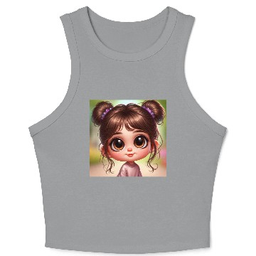 Discover SPARKLY BROWN EYES Crop Tank Top