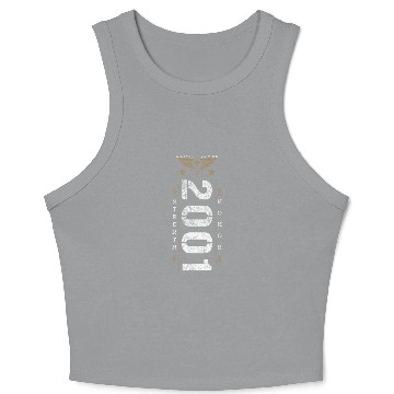 Discover Limited Edition 2001 Strength and Honor Birthday Crop Tank Top