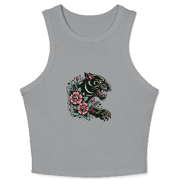Discover Black Panther Flash Tattoo Crop Tank Top