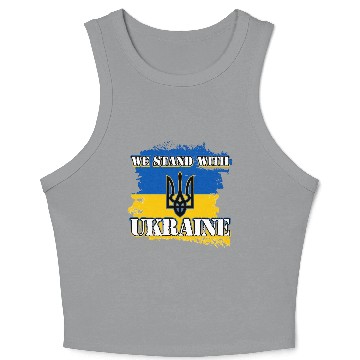 Discover We Stand With Ukraine Support Crop Tank Top