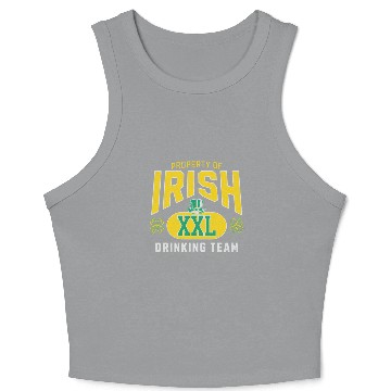 Discover Irish Drinking Team design Crop Tank Top